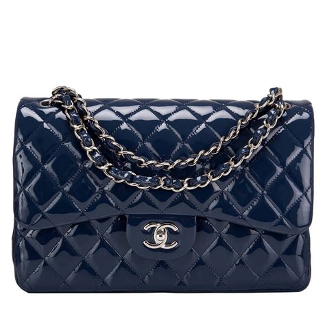 chanel royal blue purse|navy blue chanel purse.